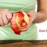 Removing apple peels